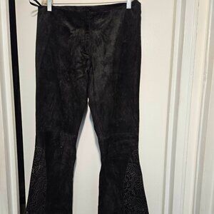 Bebe Suede Jeans Blk Sz 10 New, never worn